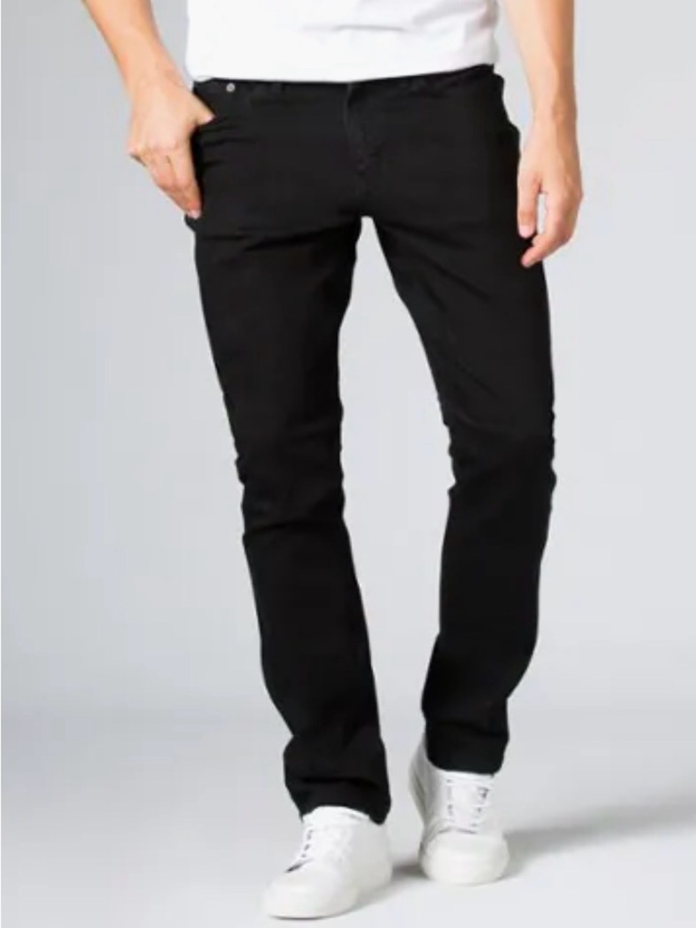 DU/ER No Sweat Relaxed fit black jeans sz 36x32 like new!